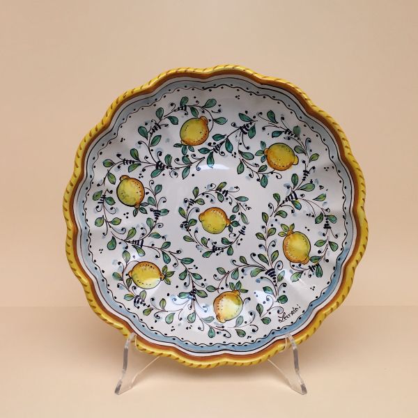 SCALLOP-EDGED PLATE CM.30D, LIMONCINI